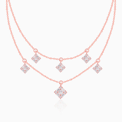 Rose Gold Double Layer Necklace