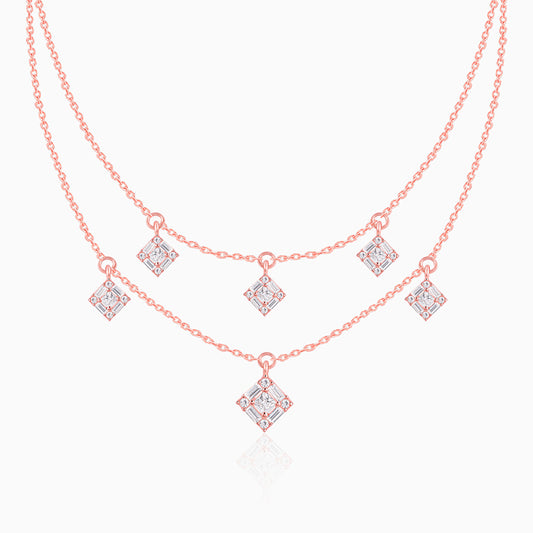 Rose Gold Double Layer Necklace