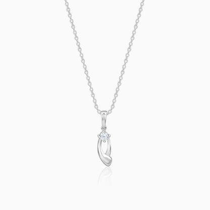 Silver Classy Beauty Pendant With Link Chain