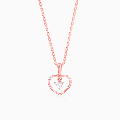 Rose Gold Your Lover Pendant With Link Chain