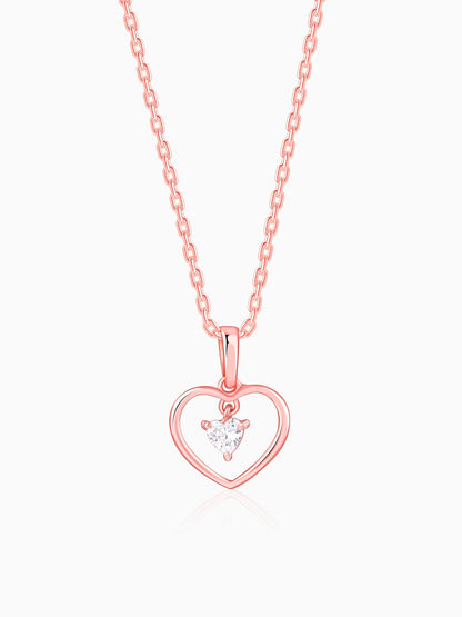 Rose Gold Your Lover Pendant With Link Chain