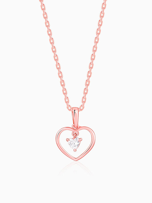 Rose Gold Your Lover Pendant With Link Chain