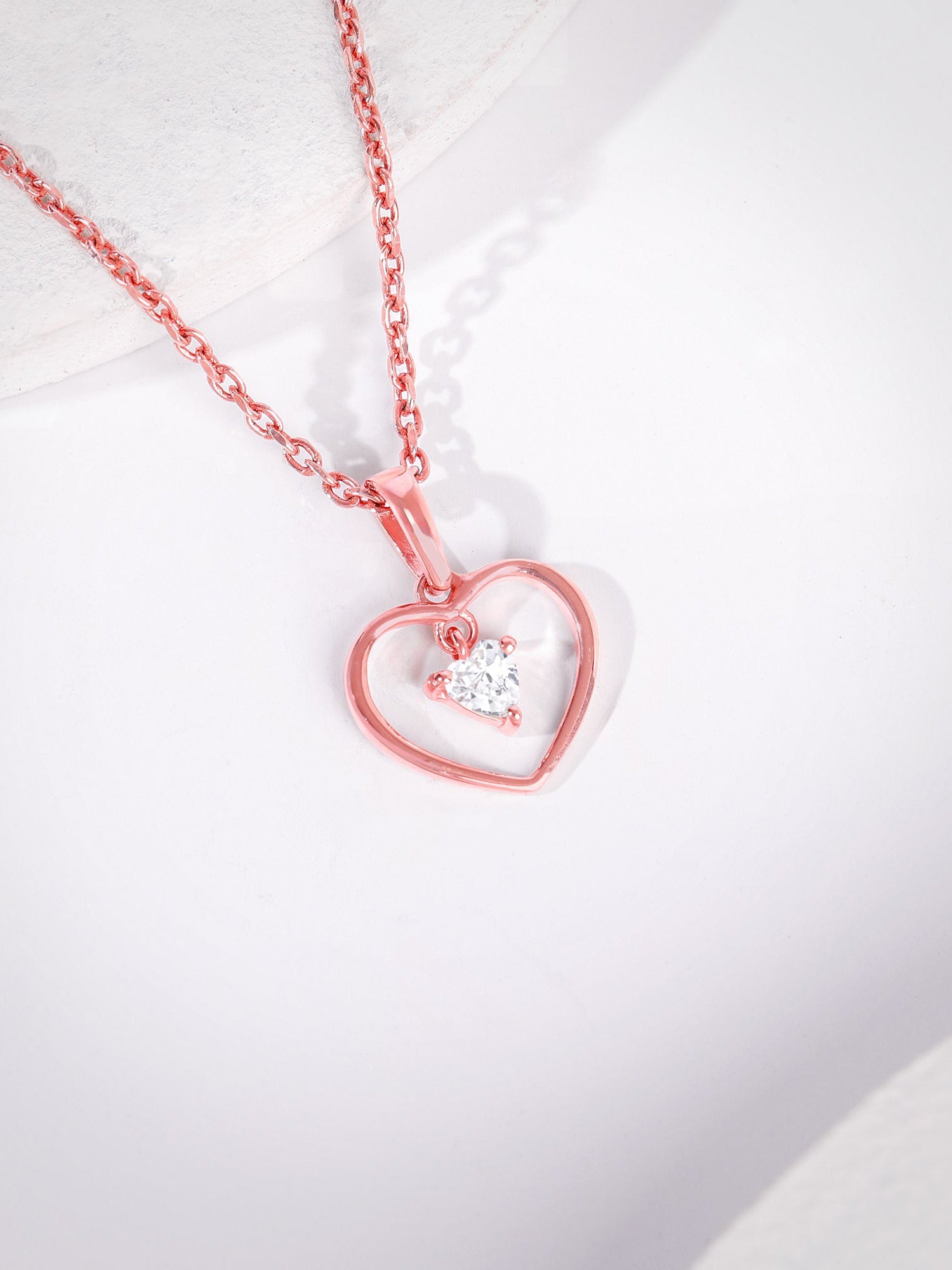 Rose Gold Your Lover Pendant With Link Chain