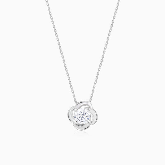 Silver Flower Glory Necklace