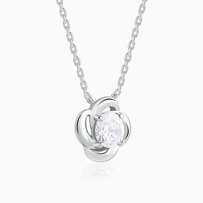 Silver Flower Glory Necklace