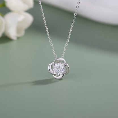 Silver Flower Glory Necklace
