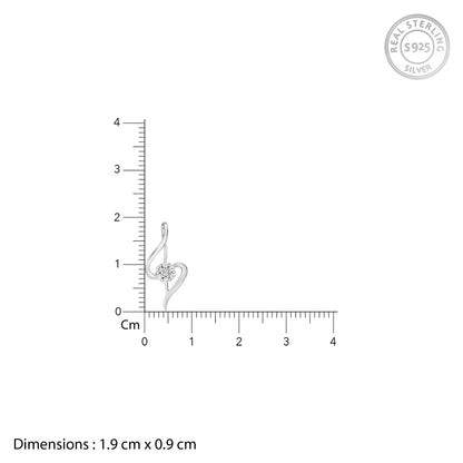 Silver Gorgeous Beauty Pendant With Link Chain