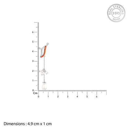 Silver Sekhmet Lariat Necklace