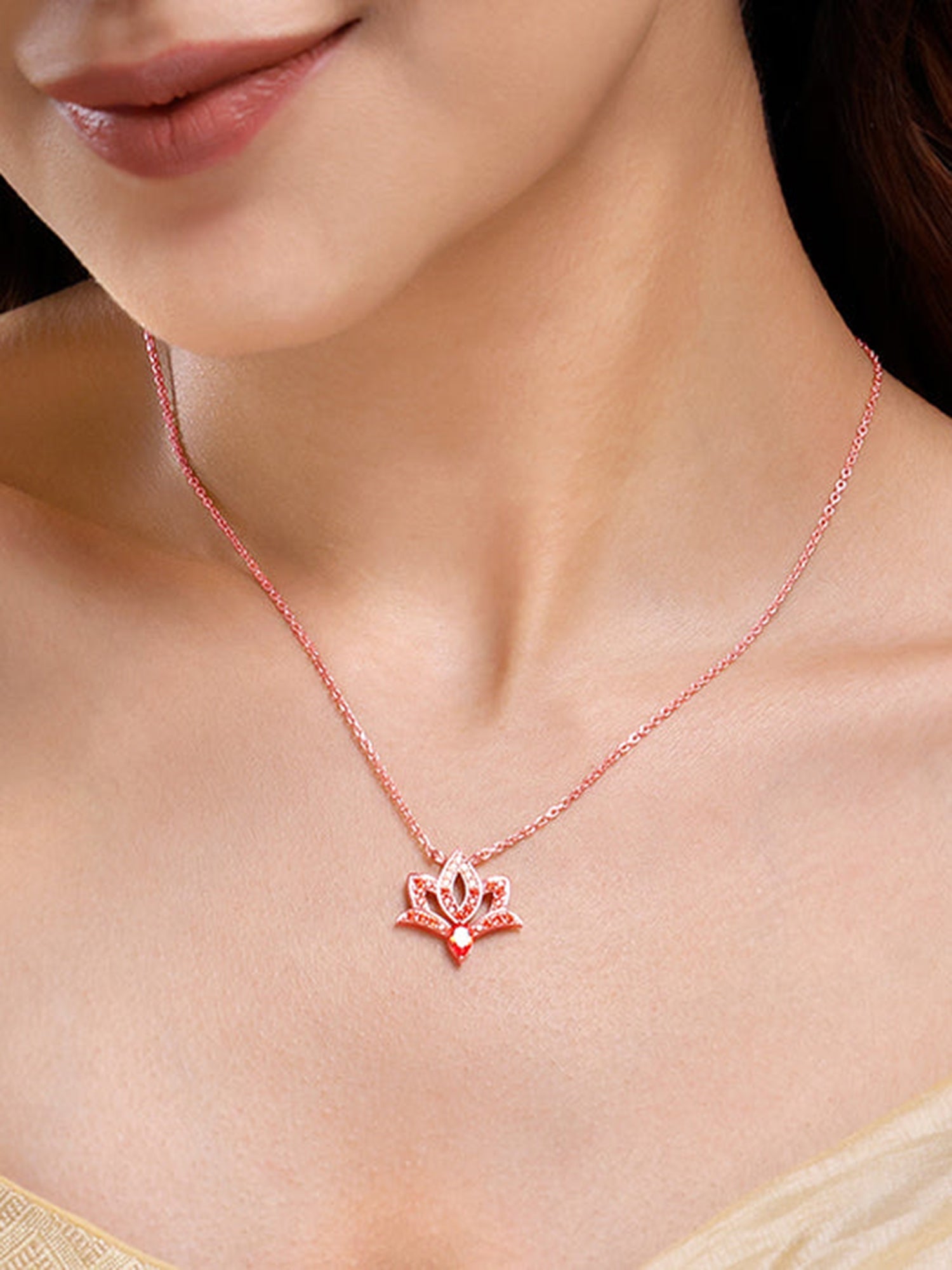 Rose Gold Adishakti Necklace
