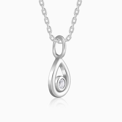Silver Classy Pendant With Link Chain