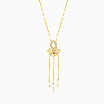 Golden Gauri Pendant With Link Chain