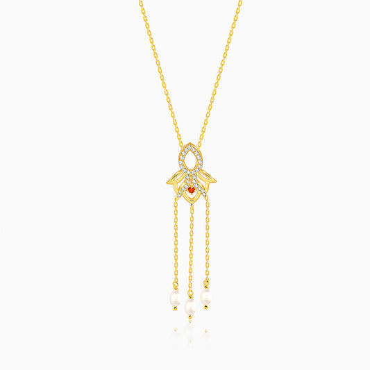 Golden Gauri Pendant With Link Chain