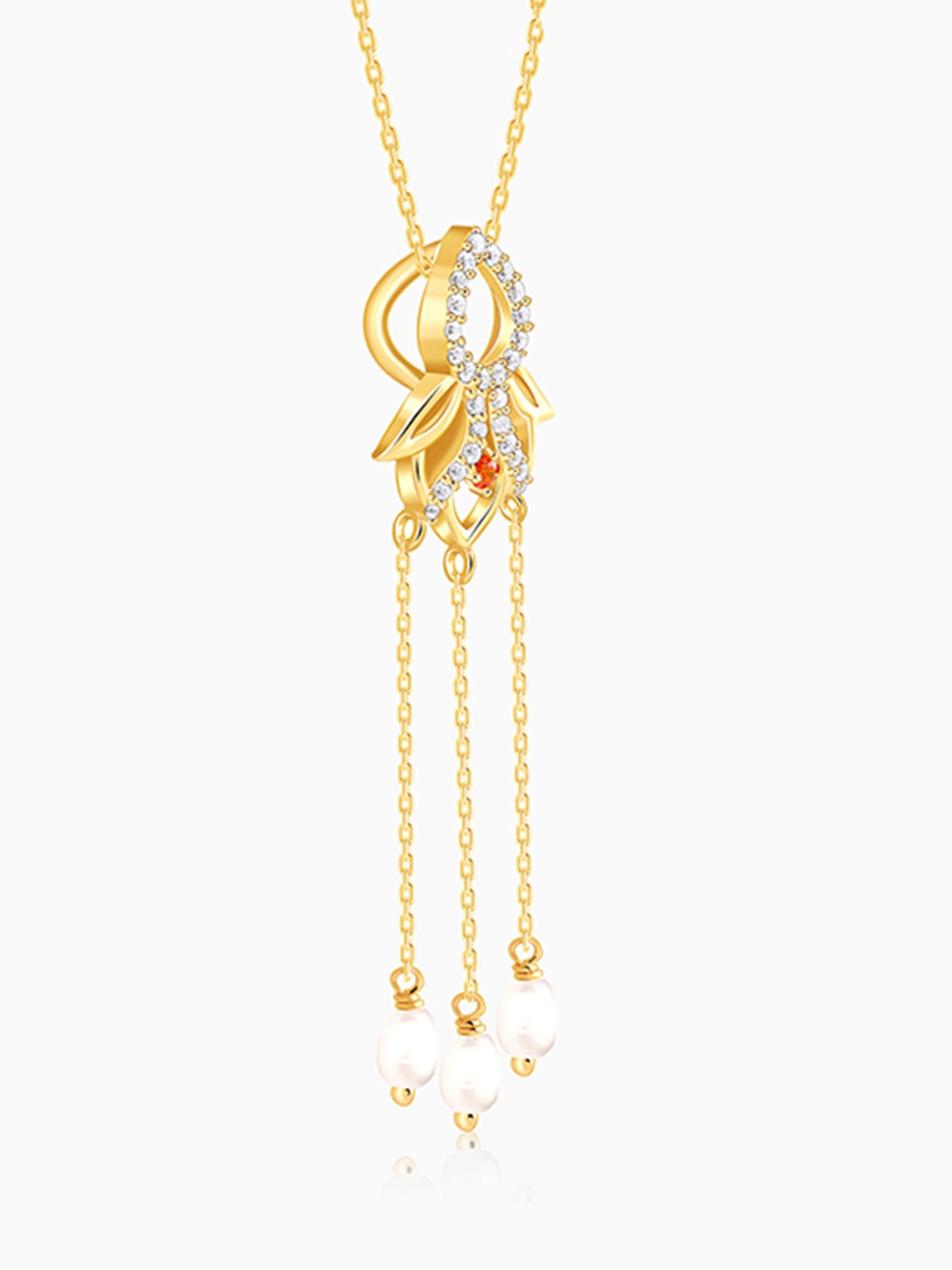 Golden Gauri Pendant With Link Chain