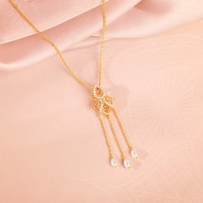 Golden Gauri Pendant With Link Chain