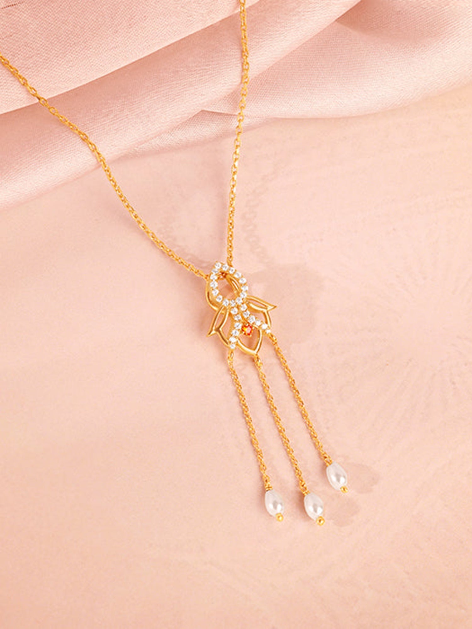 Golden Gauri Pendant With Link Chain