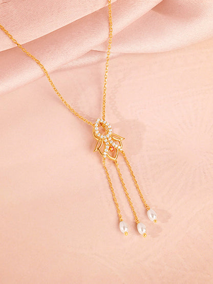 Golden Gauri Pendant With Link Chain