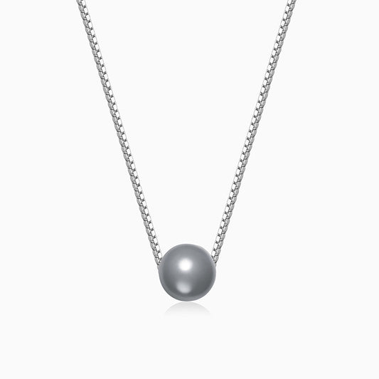 Silver Aurora Pearl Necklace