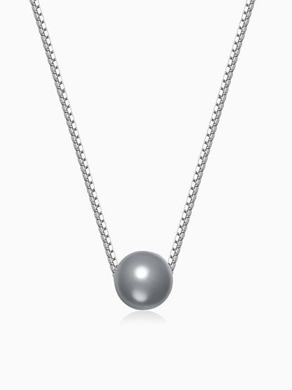 Silver Aurora Pearl Necklace
