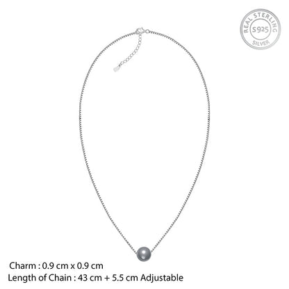 Silver Aurora Pearl Necklace