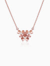 Rose Gold Blooming Flower Necklace
