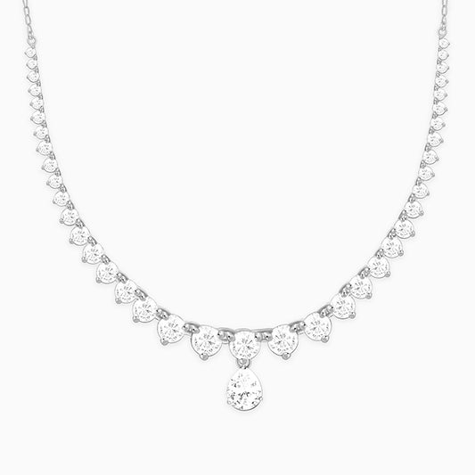 Silver Dewdrop Necklace
