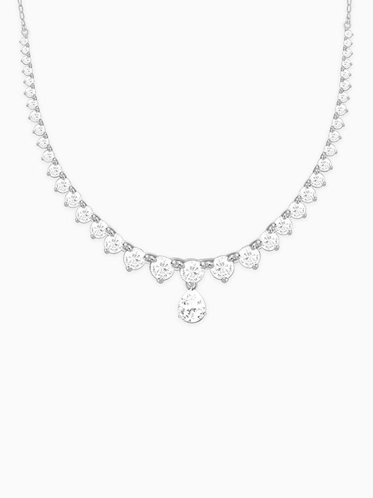Silver Dewdrop Necklace