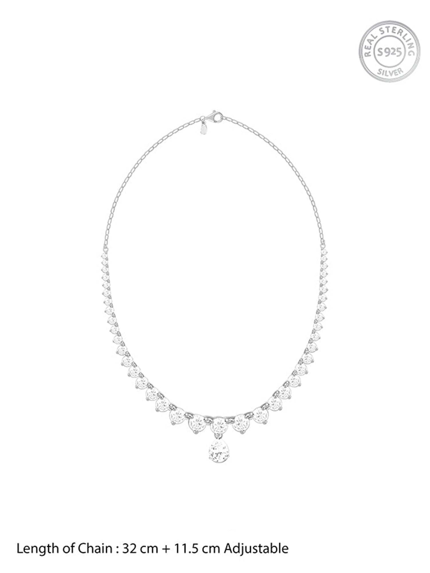 Silver Dewdrop Necklace