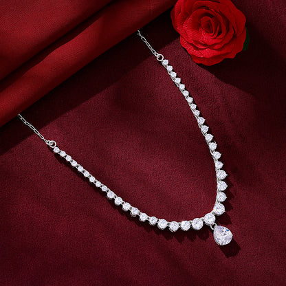 Silver Dewdrop Necklace