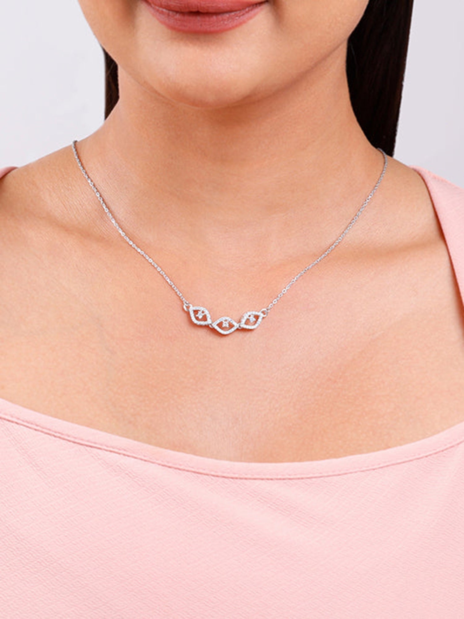 Silver First Glam Necklace