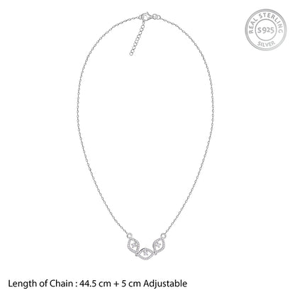 Silver First Glam Necklace- silver necklace for women