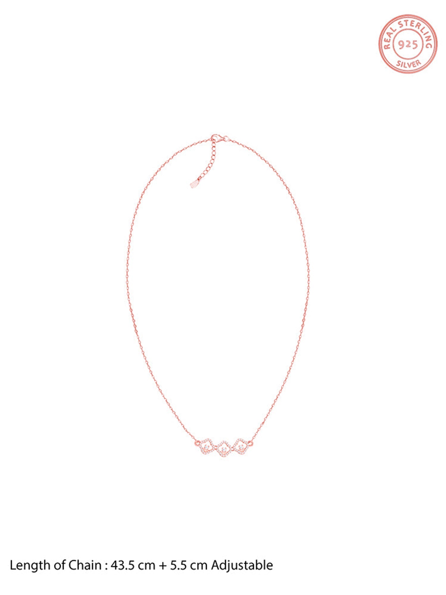 Rose Gold Classic Spark Necklace