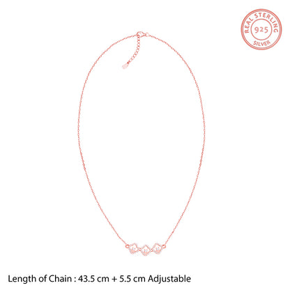 Rose Gold Classic Spark Necklace