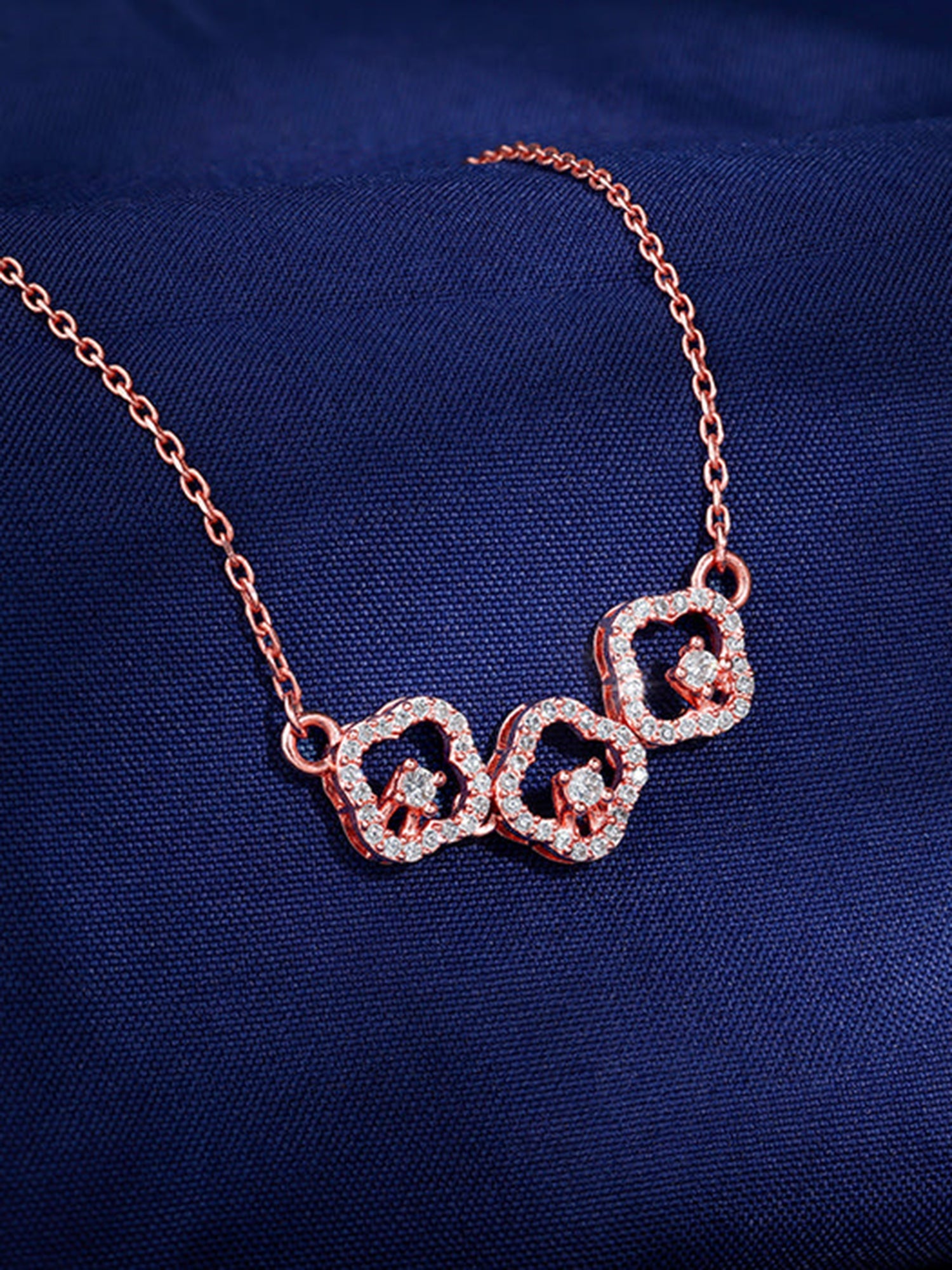 Rose Gold Classic Spark Necklace