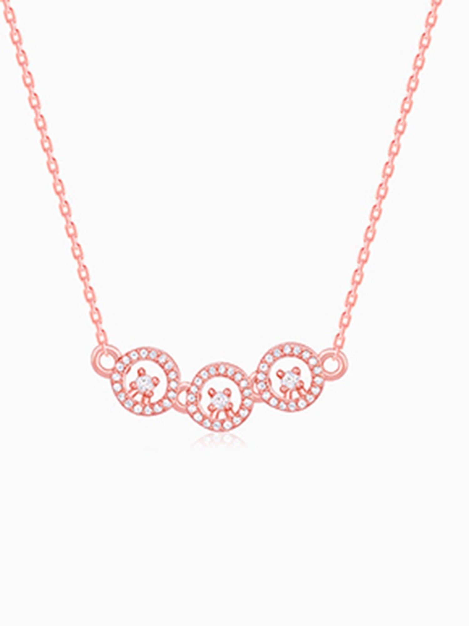 Rose Gold Circular Grace Necklace