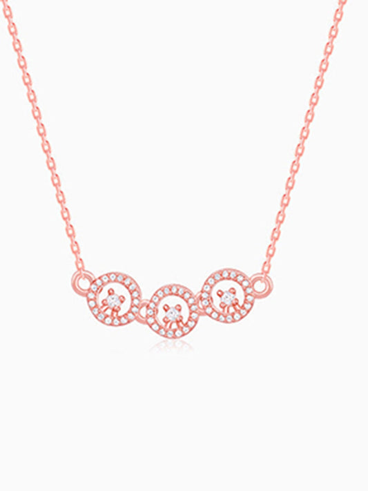 Rose Gold Circular Grace Necklace