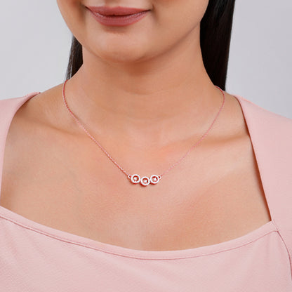 Rose Gold Circular Grace Necklace