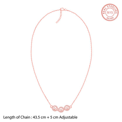 Rose Gold Circular Grace Necklace