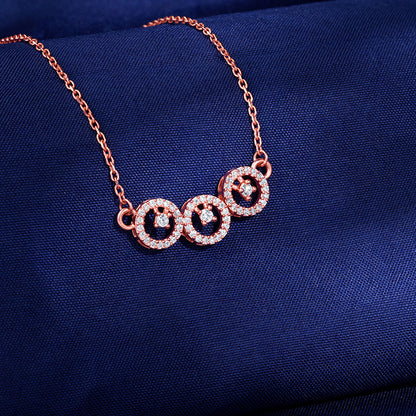 Rose Gold Circular Grace Necklace