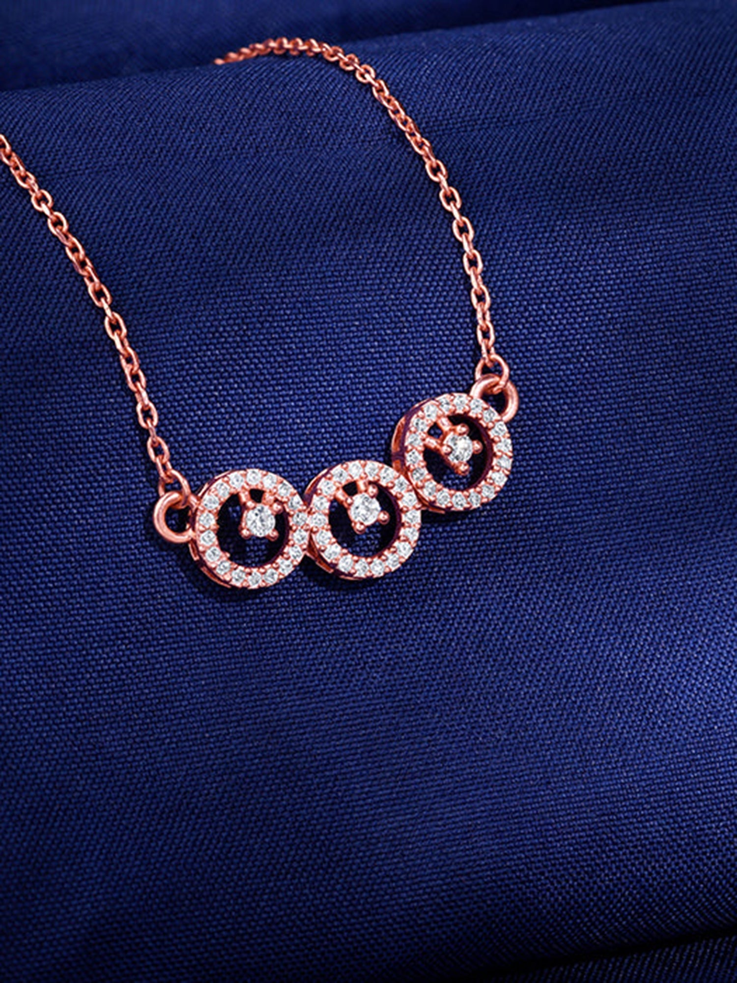 Rose Gold Circular Grace Necklace
