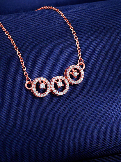 Rose Gold Circular Grace Necklace