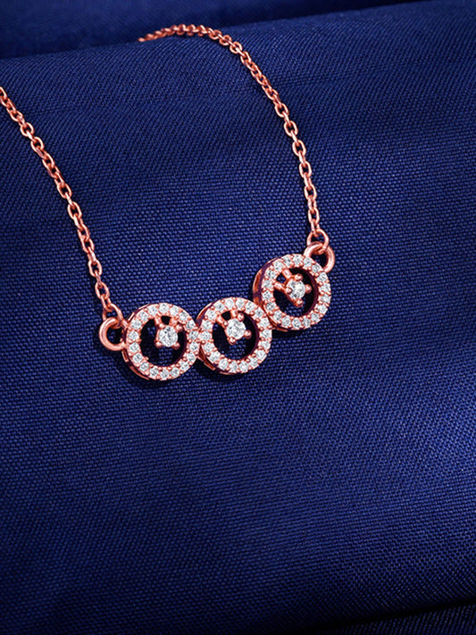 Rose Gold Circular Grace Necklace