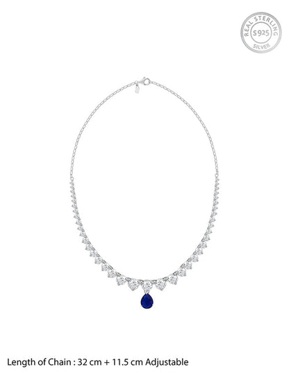 Silver Moonlight Bliss Necklace