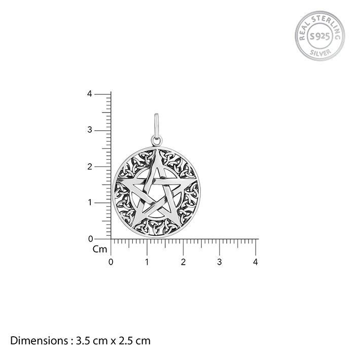 Oxidised Silver Star Pendant With Box Chain For Him