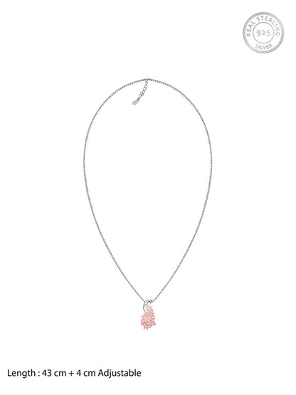 Rose Gold Peacock Pendant