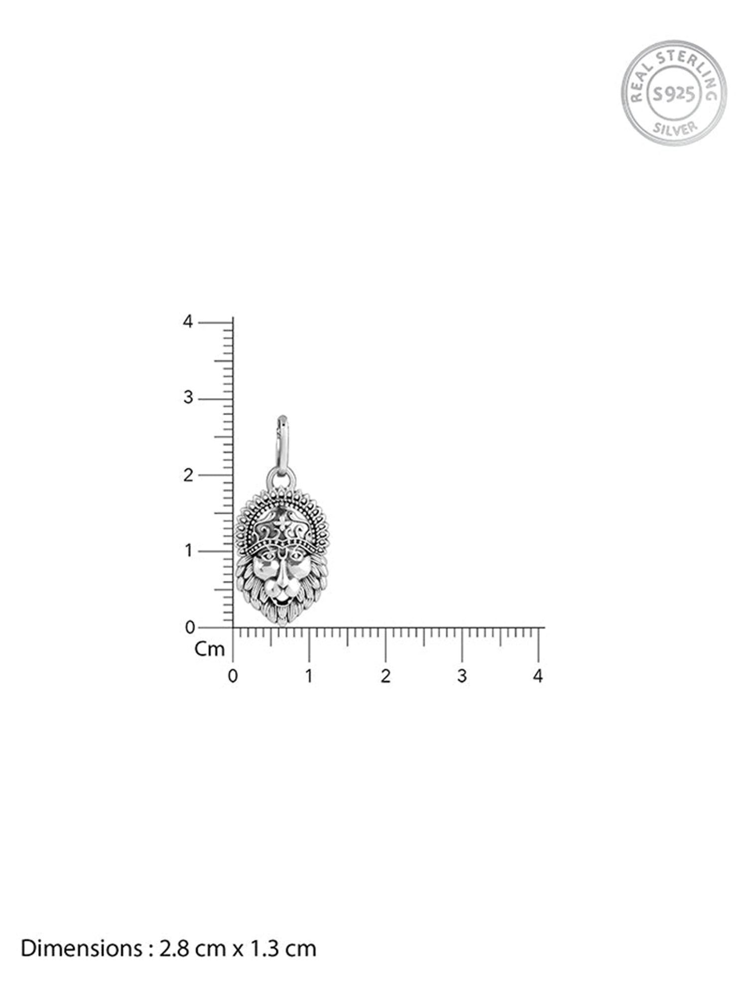 Oxidised Silver Narasimha Crown Pendant With Box Chain For Him