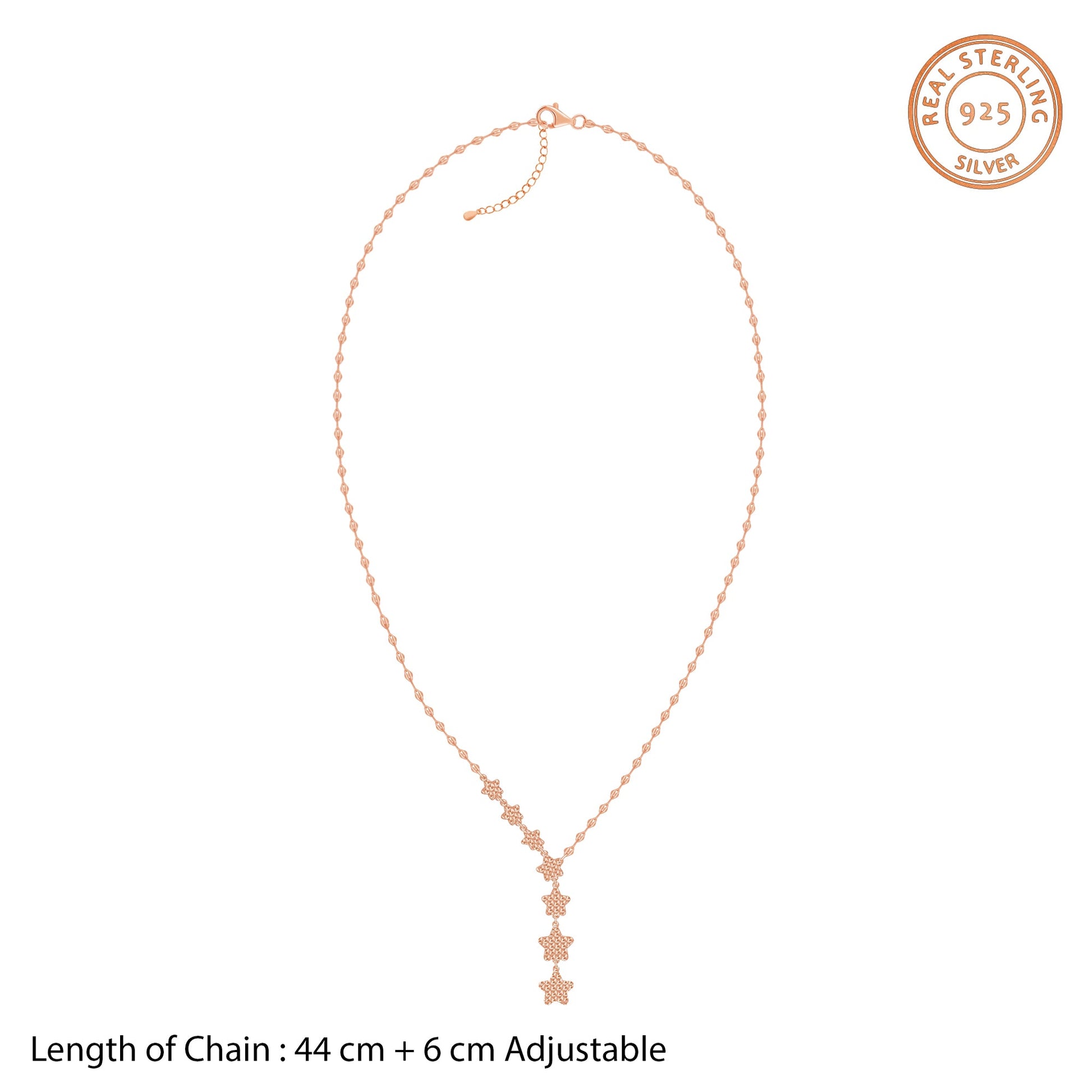 Rose Gold Shining Star Necklace