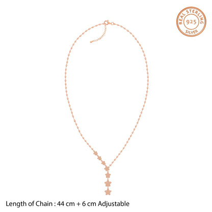 Rose Gold Shining Star Necklace