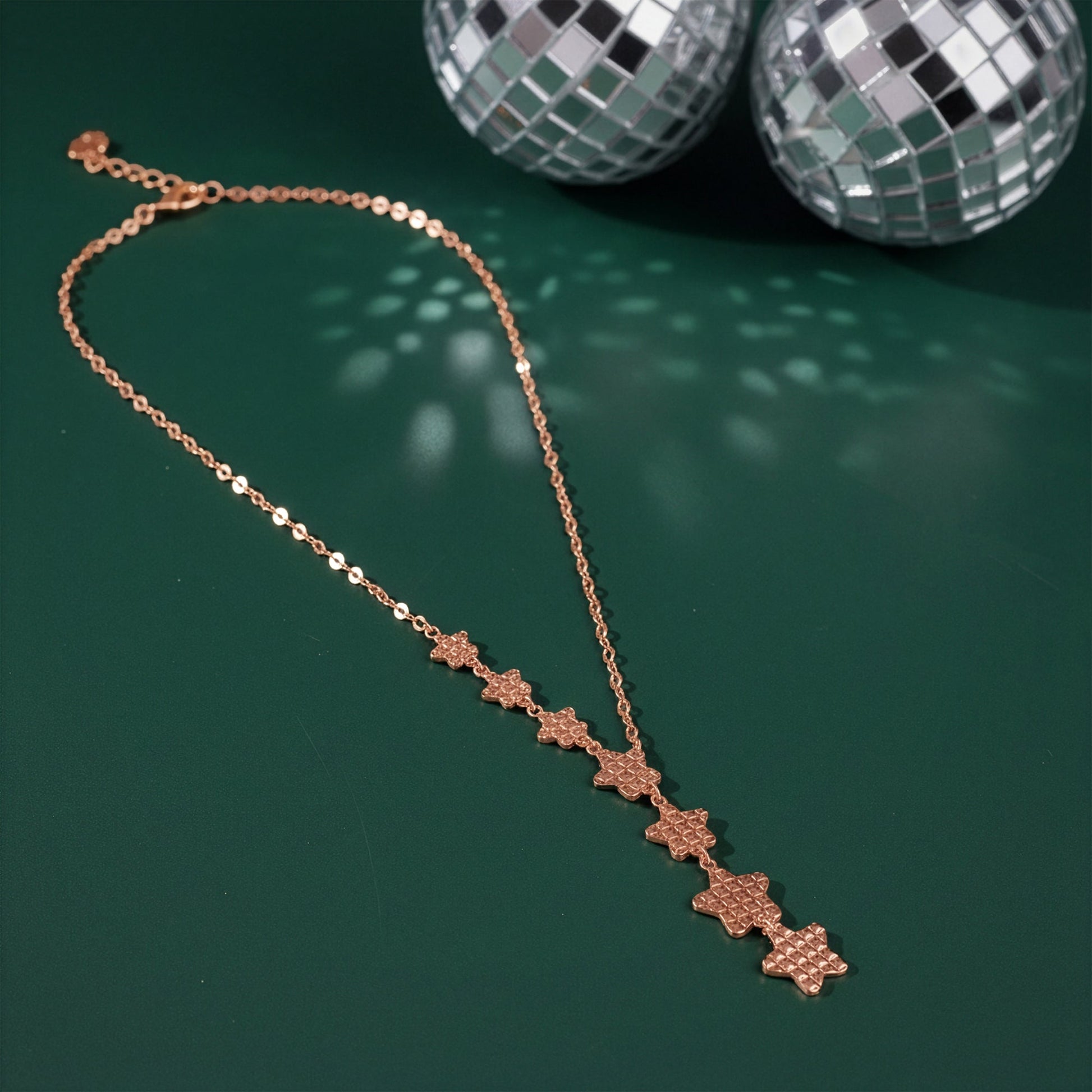 Rose Gold Shining Star Necklace