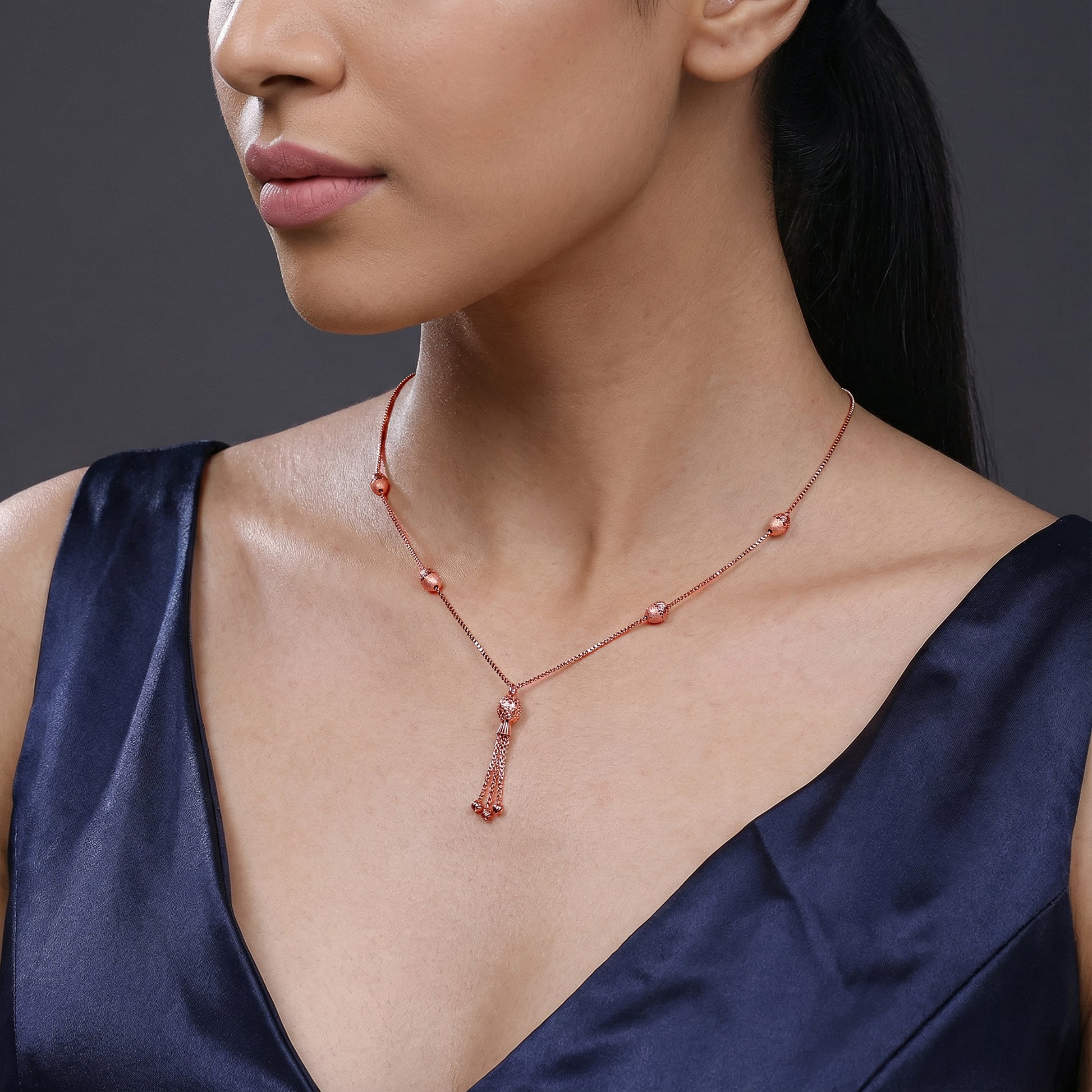 Rose Gold Symphony Necklace