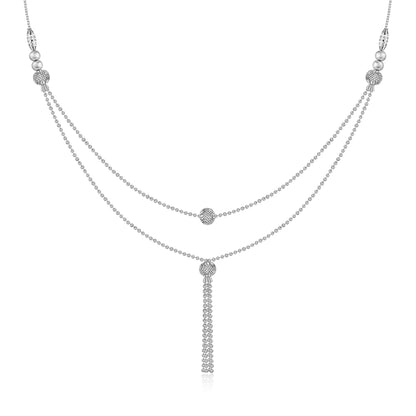 Silver Slow Dance Necklace